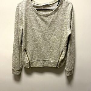 🌺Papaya sweater with zipper on side